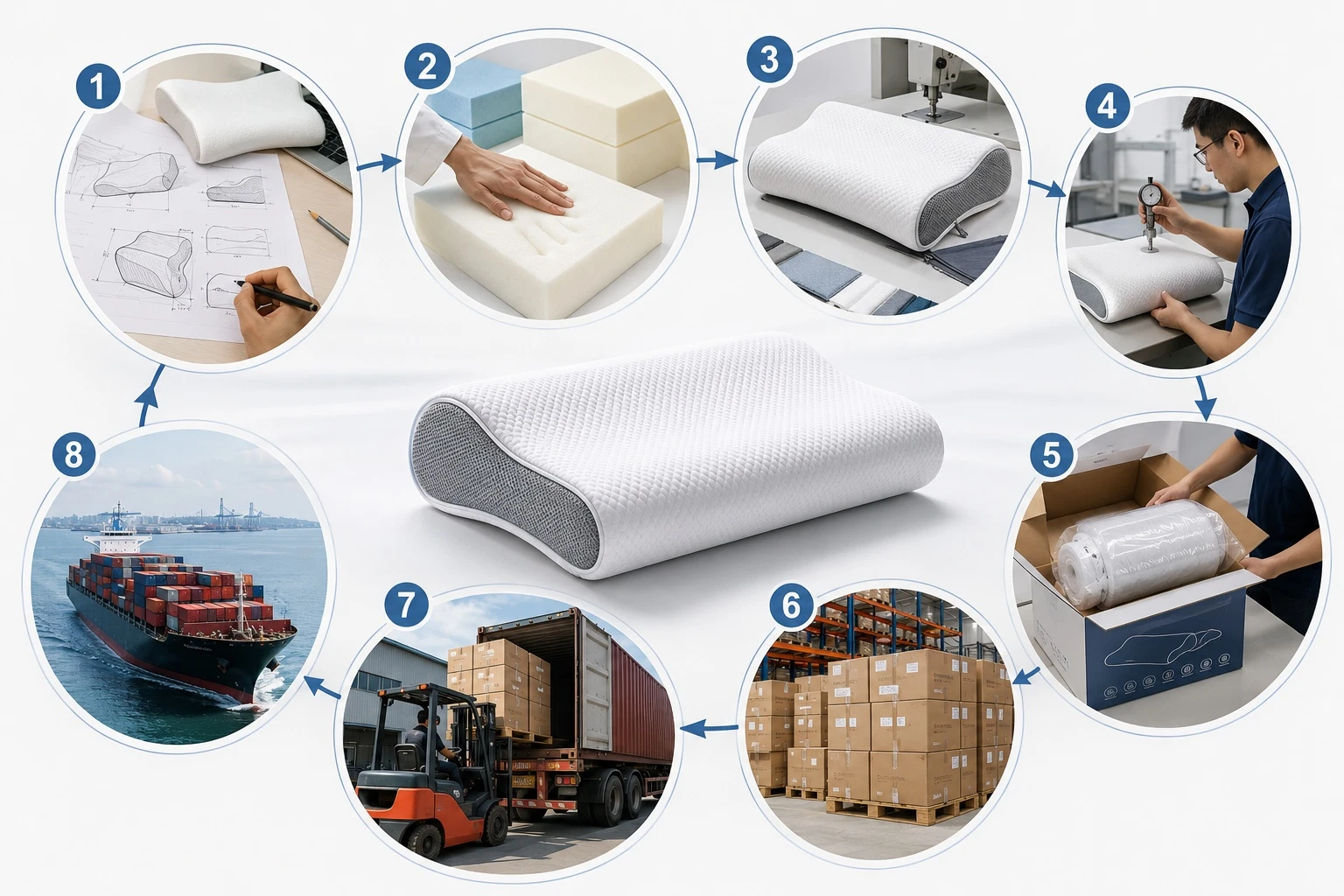 OEM Custom Development of Memory Foam Pillows OEM Custom Development of Memory Foam Pillows